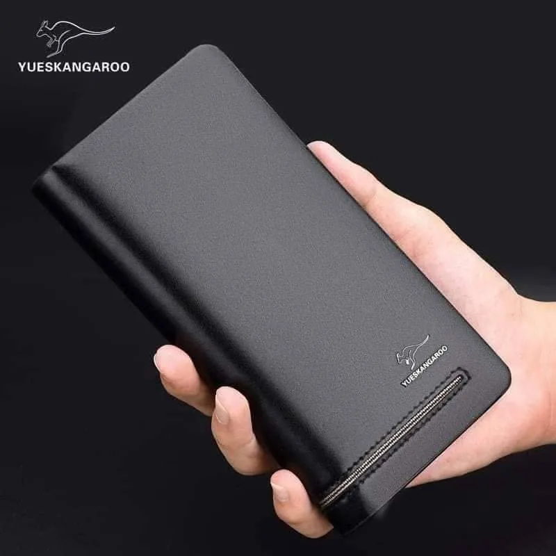 YUESKANGAROO Premium Long Wallet for Men – Stylish & Spacious